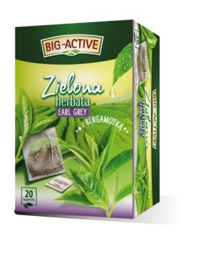 Big-Active Zielona herbata earl grey z bergamotką