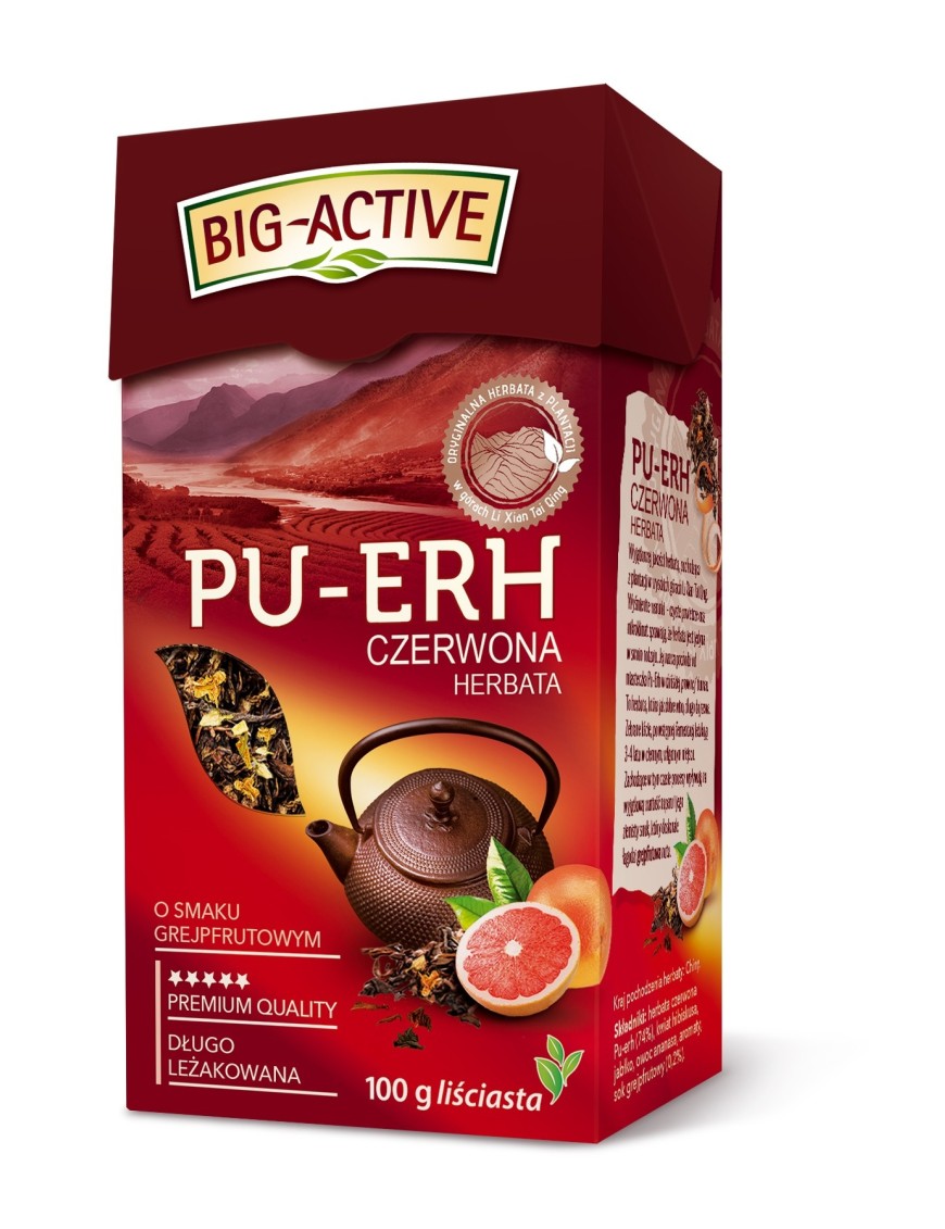 Big-Active Pu-Erh Herbata czerwona grejpfrutowy