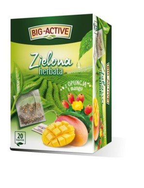 Big-Active Zielona herbata z opuncją i mango 34 g