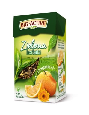 Big-Active Zielona herbata z pomarańczą liściasta