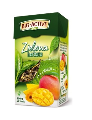 Big-Active Zielona herbata liściasta z mango 100 g