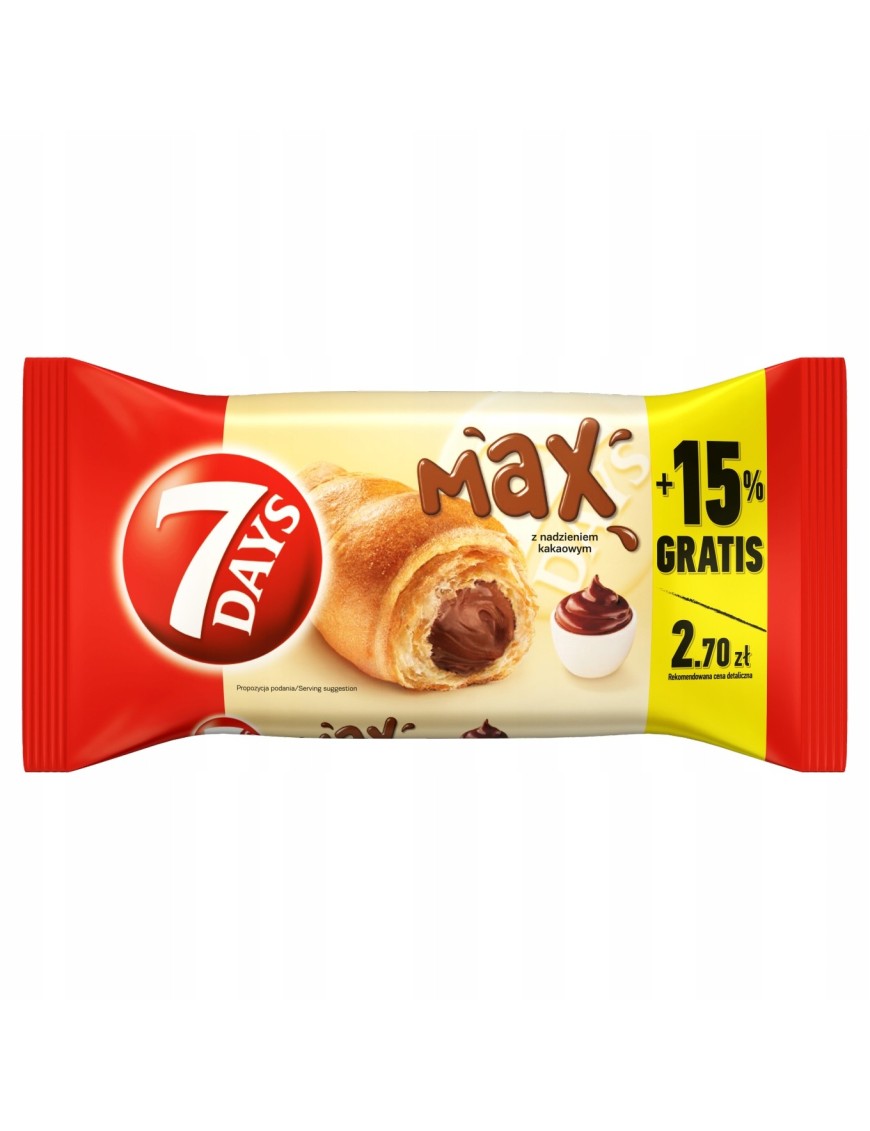 7 Days Max Croissant z nadzieniem kakaowym 110 g