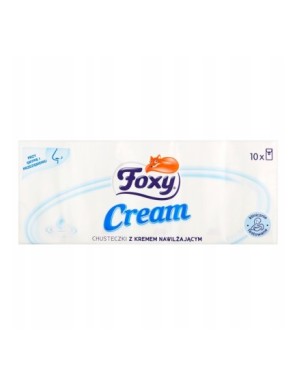 Foxy Cream Chusteczki z kremem nawilżającym 10pacz
