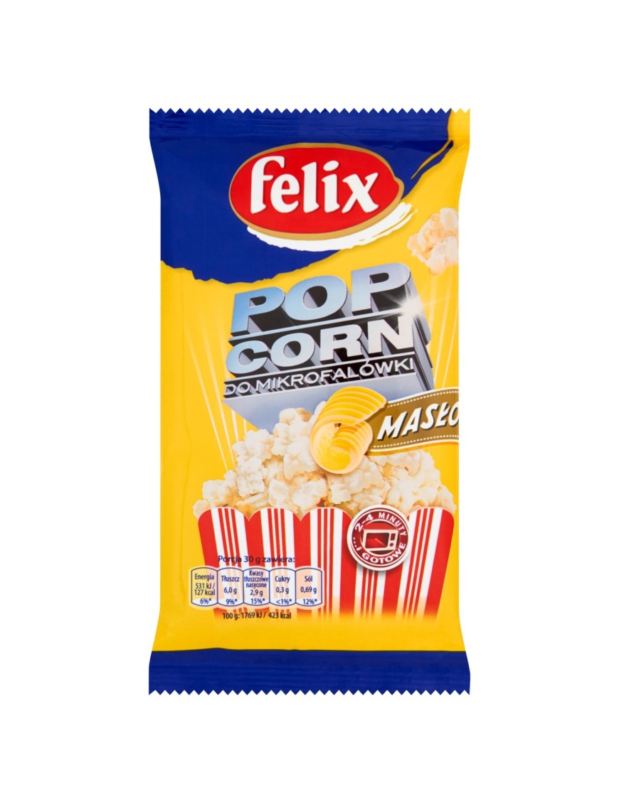 Felix Popcorn maślany do mikrofalówki 90 g