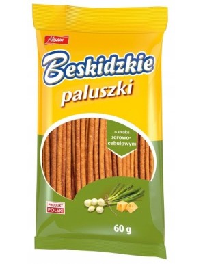 Beskidzkie Paluszki o smaku serowo-cebulowym 60g