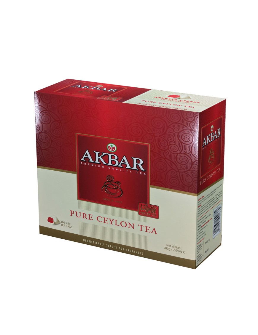 Akbar Ceylon Tea 100tbx2g