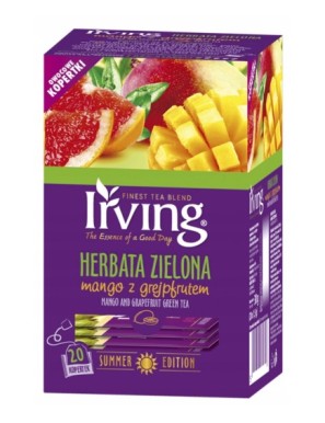 Irving Herbata zielona mango z grejpfrutem 30 g