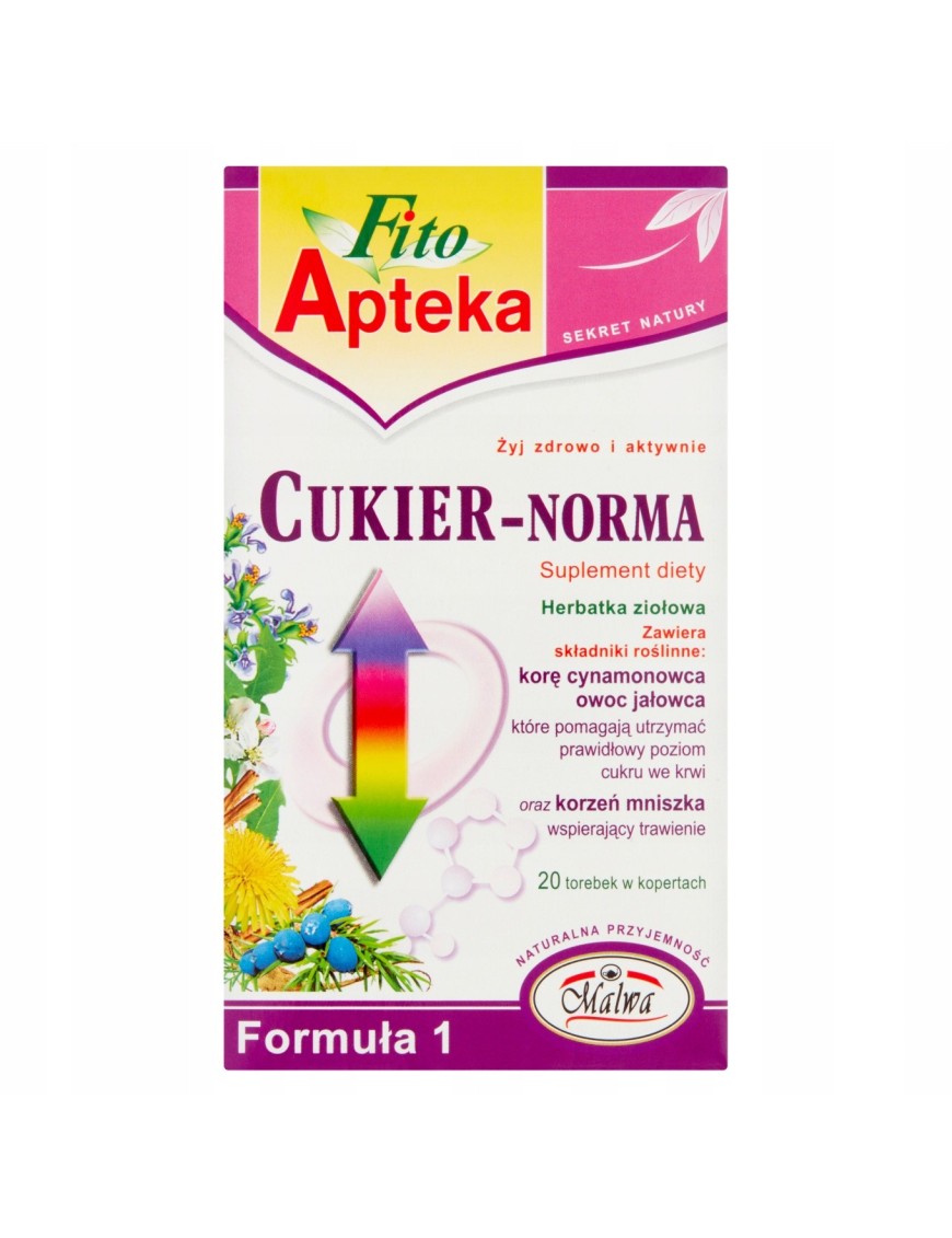 Fito Suplement diety herbatka ziołowa cukier-norma