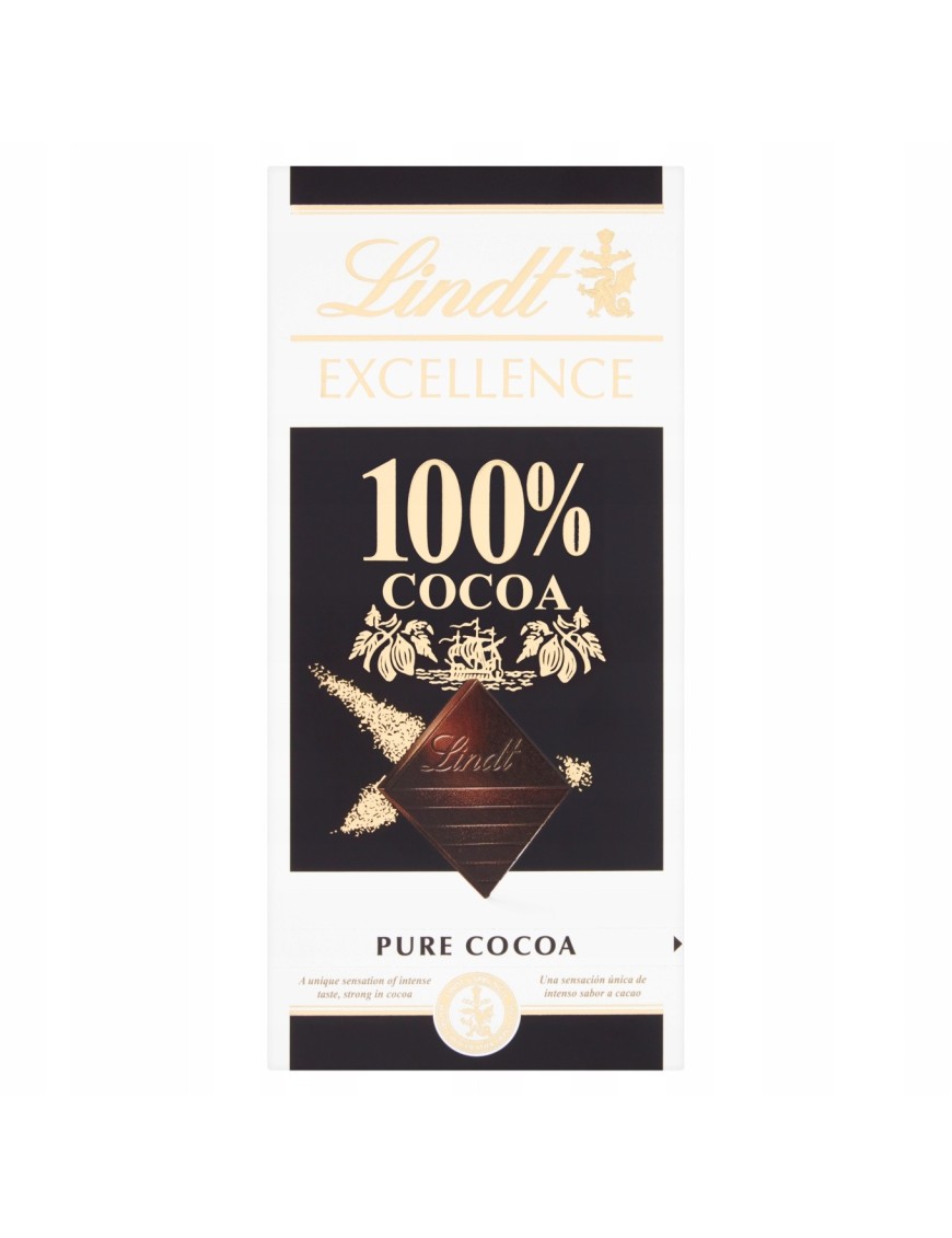 Lindt Excellence 100% Cocoa Tabliczka kakaowa 50 g