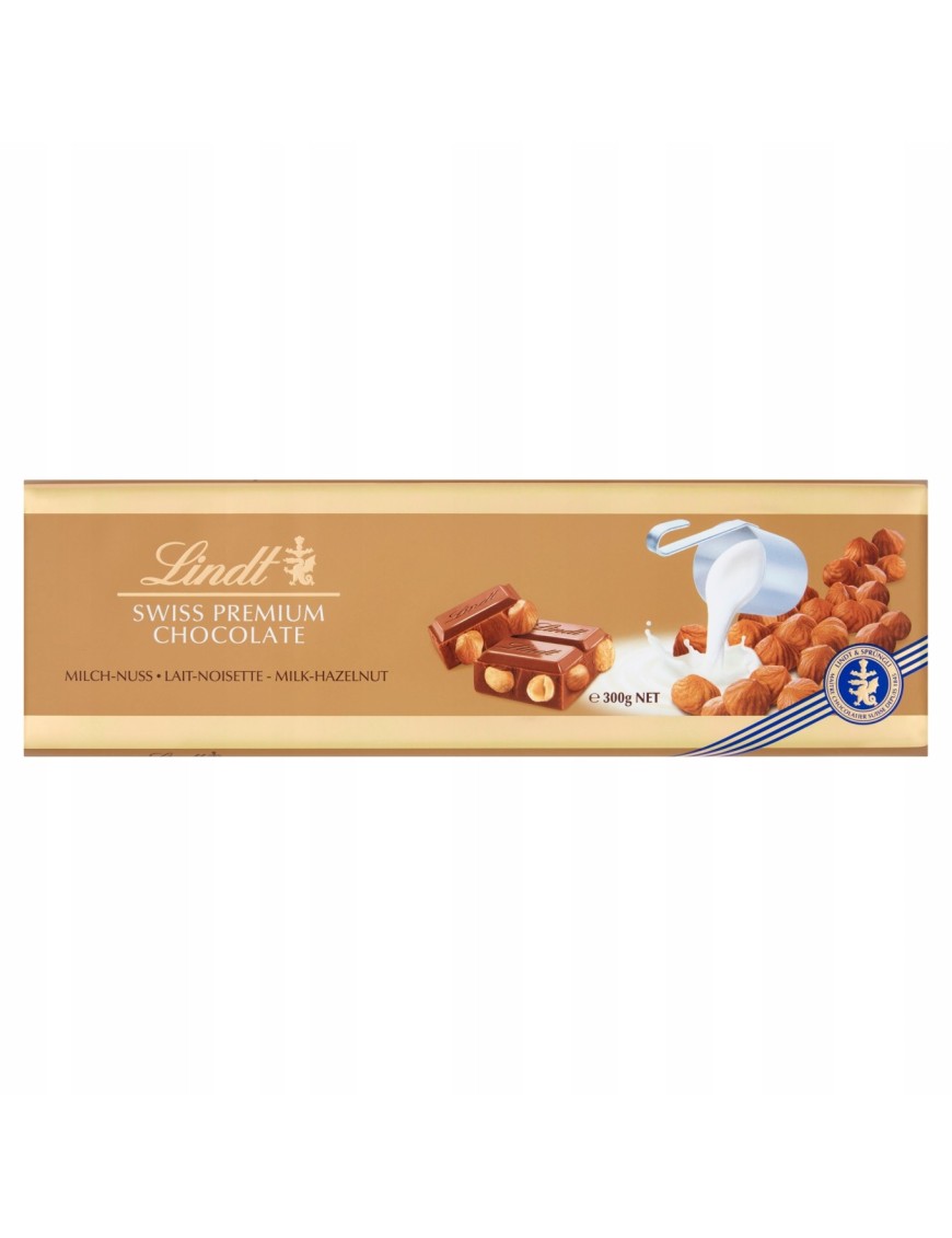 Lindt czekolada z całymi orzechami laskowymi 300 g