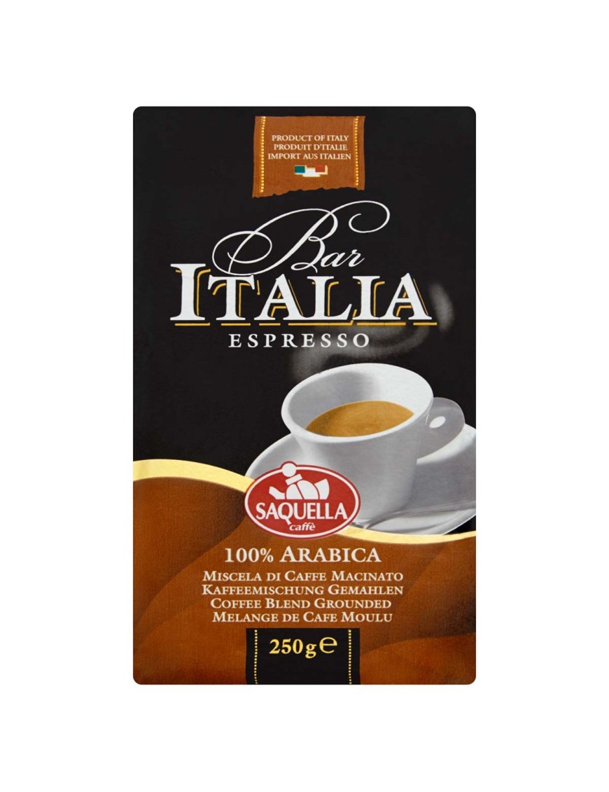 Saquella Bar Italia Espresso 100% Arabica 250 g