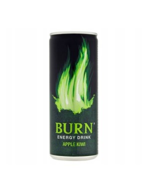Burn Apple Kiwi Gazowany napój energetyczny 250 ml