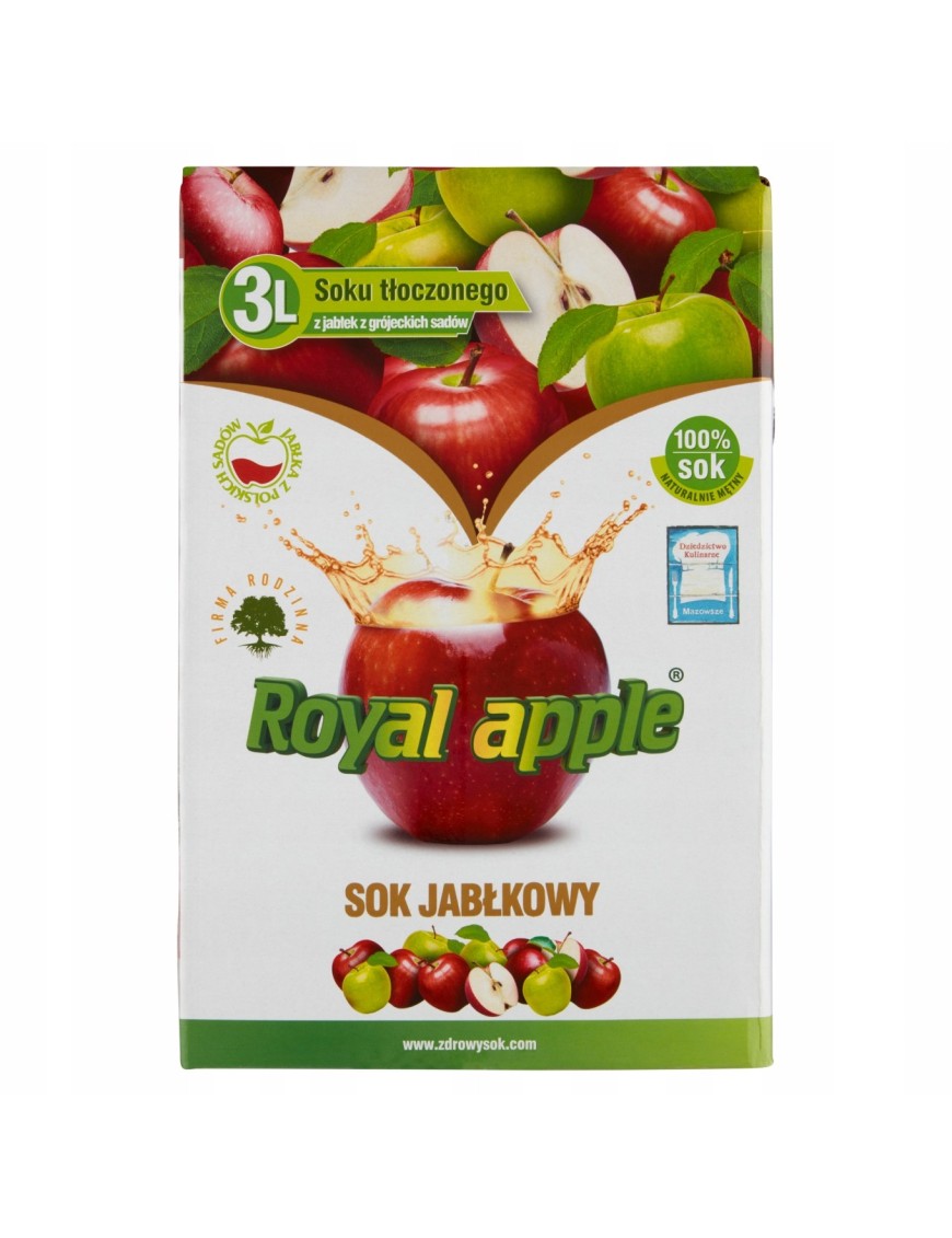 Royal apple Sok jabłkowy 3 l