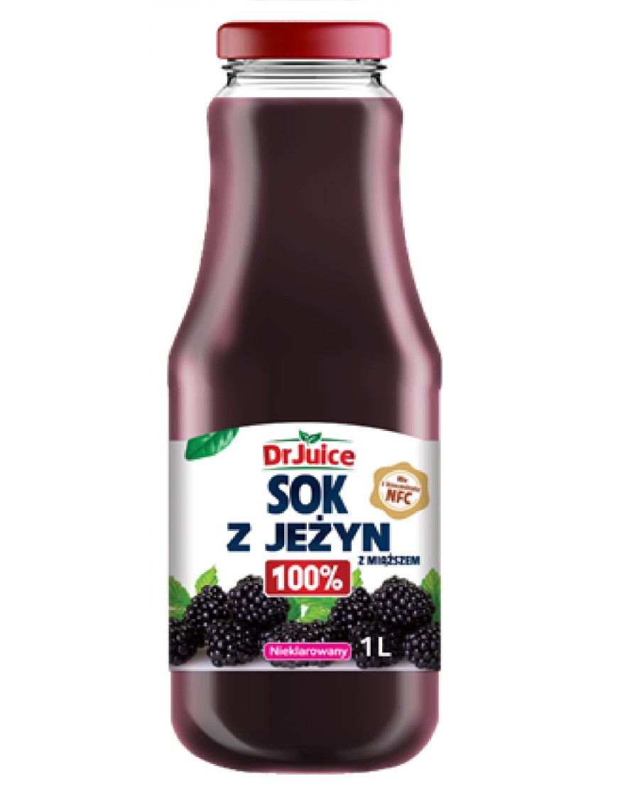 DR JUICE Sok z jeżyn 100% 1L