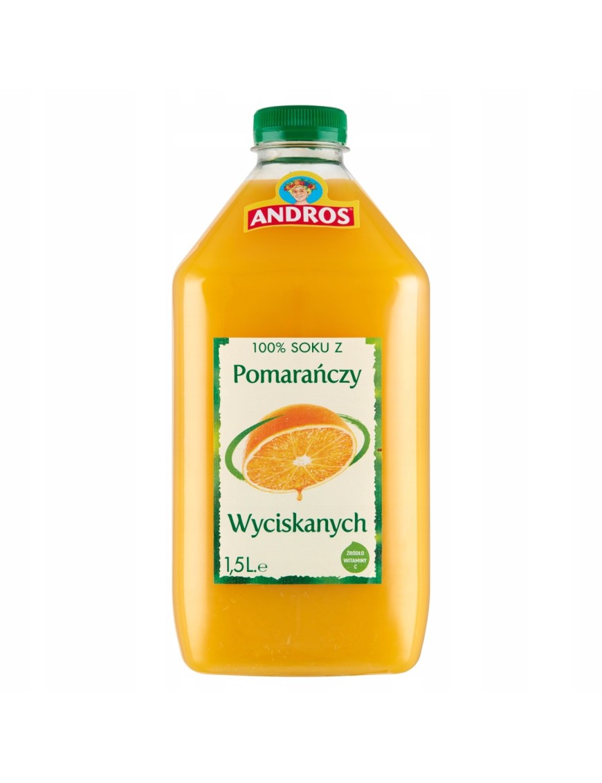 Andros 100% sok z pomarańczy wyciskanych 1,5 l