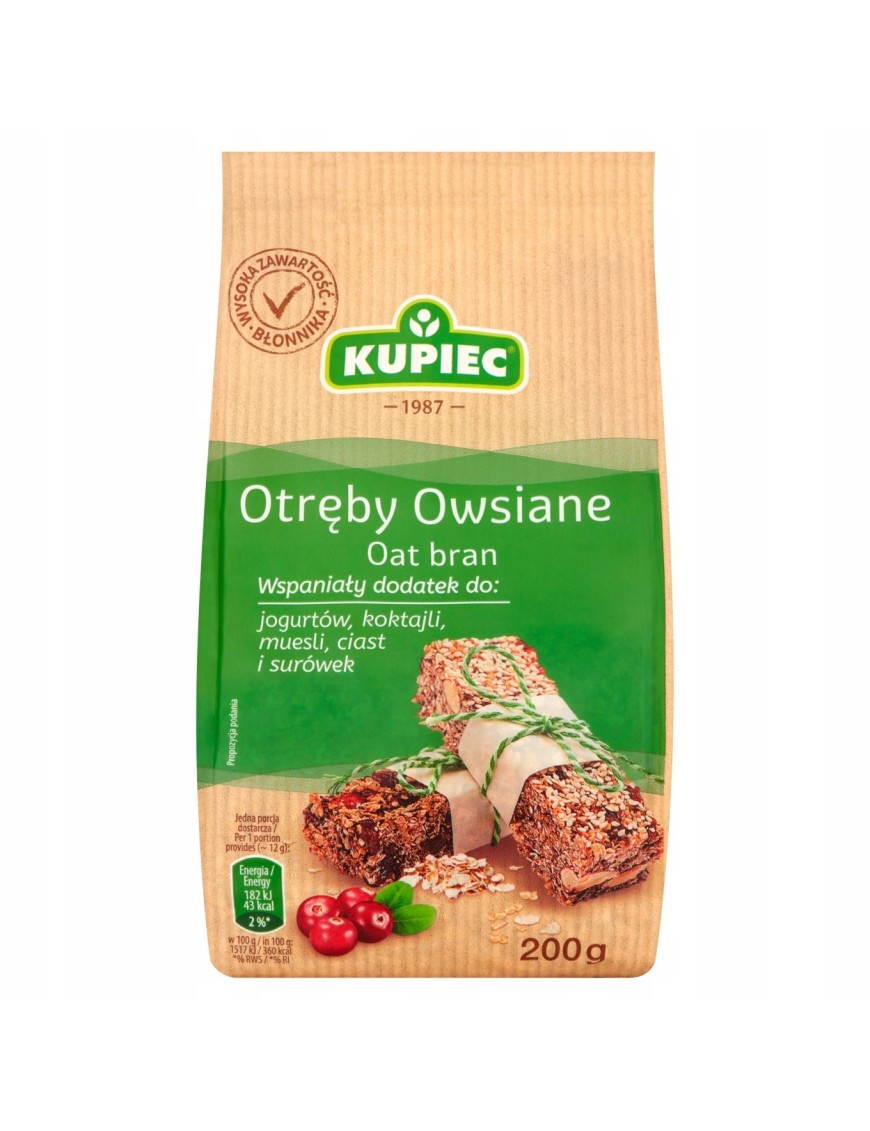 Kupiec Otręby owsiane 200 g