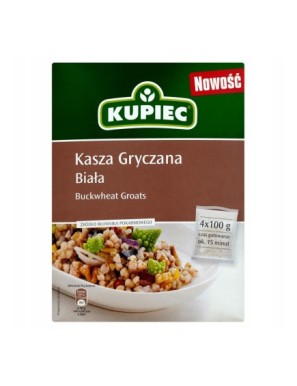 Kupiec Kasza gryczana biała 400 g (4 torebki)