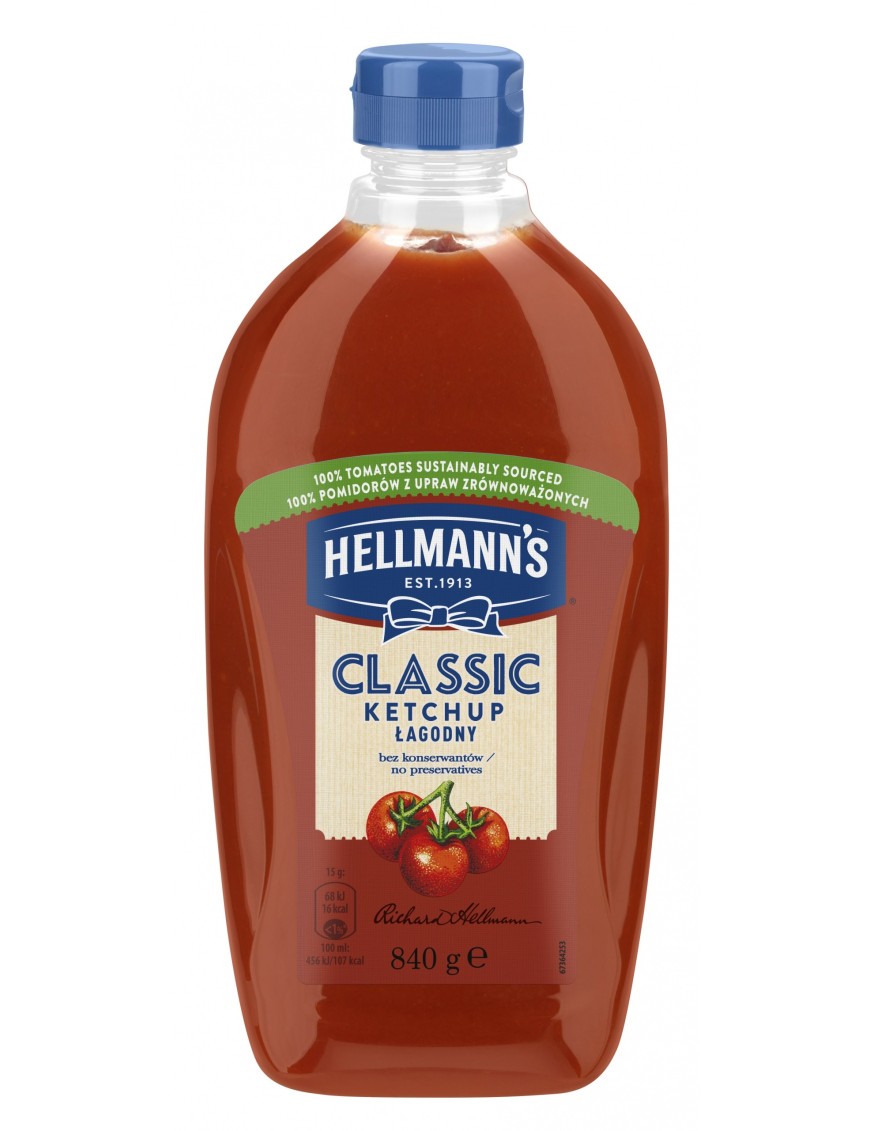 Hellmann's Ketchup łagodny 840 g