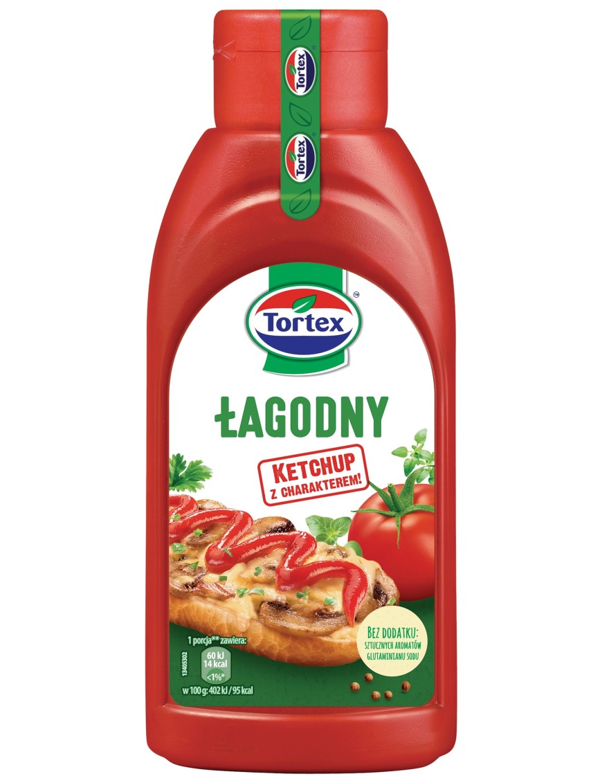 Tortex Ketchup łagodny 470g