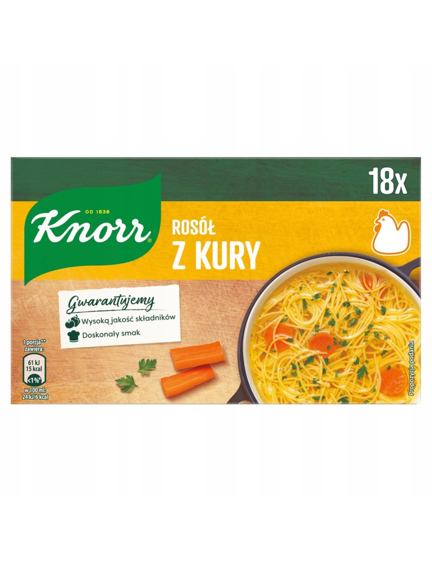 Knorr Rosół z kury 180 g (18 x 10 g)