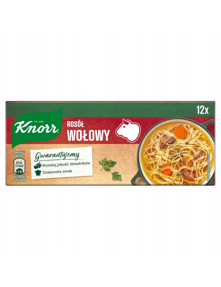 Knorr Rosół wołowy 120 g (12 x 10 g)
