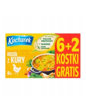 Kucharek Rosół z kury 80 g (8 x 10 g)