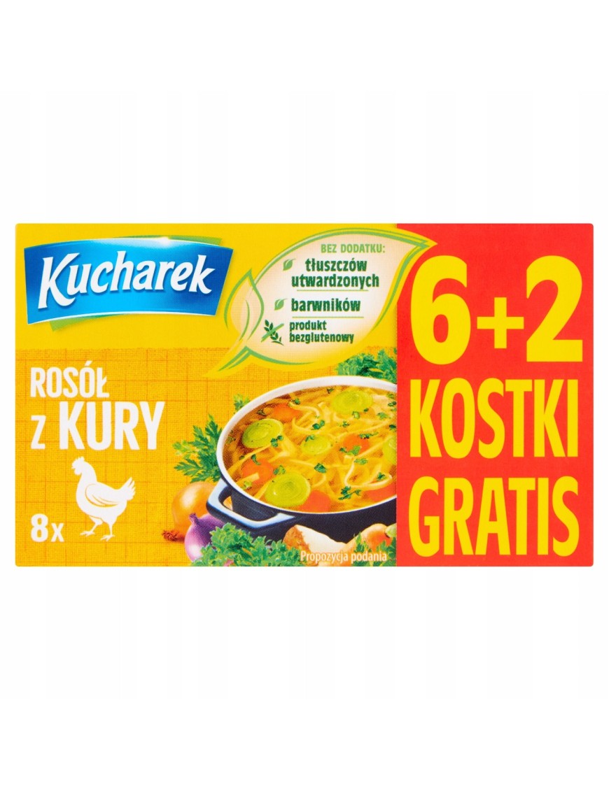 Kucharek Rosół z kury 80 g (8 x 10 g)