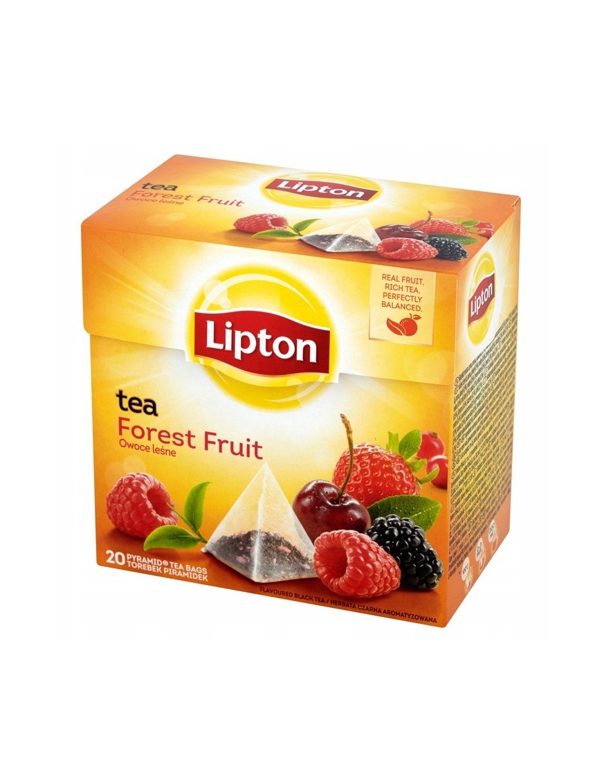 Lipton Herbata czarna owoce leśne 34 g 20T