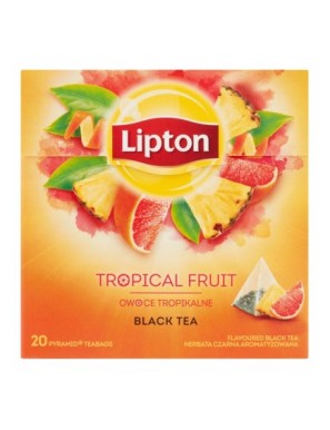 Lipton Herbata czarna owoce tropikalne 36g 20T