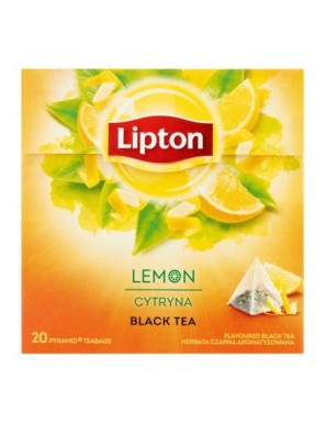 Lipton Herbata czarna cytryna 34g 20T
