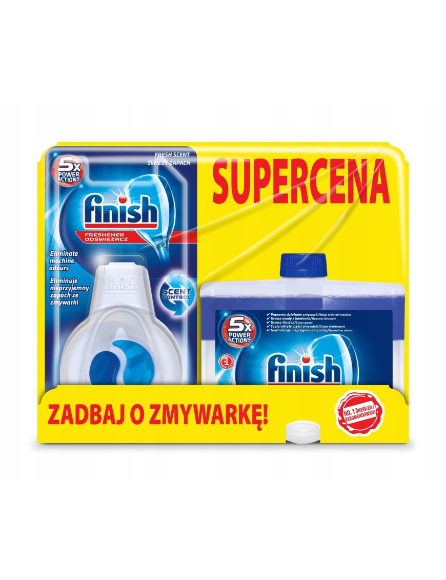 Finish płyn do czyszczenia zmywarki 250ml  zapach