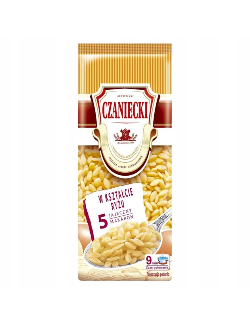 Czaniecki Makaron 5 jajeczny w kształcie ryżu 250g