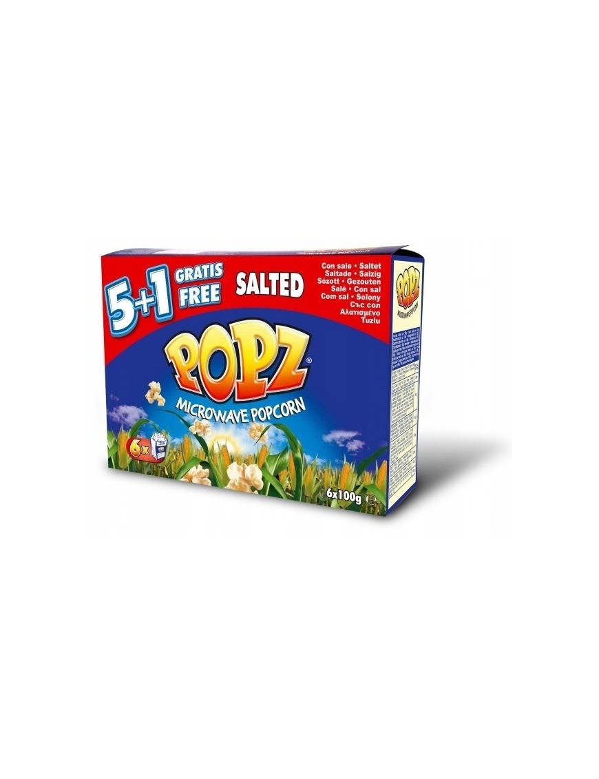 POPZ Popcorn do mikrofalówki solony 600 g