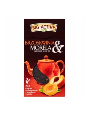 Big-Active Brzoskwinia i Morela herbata czarna 80g
