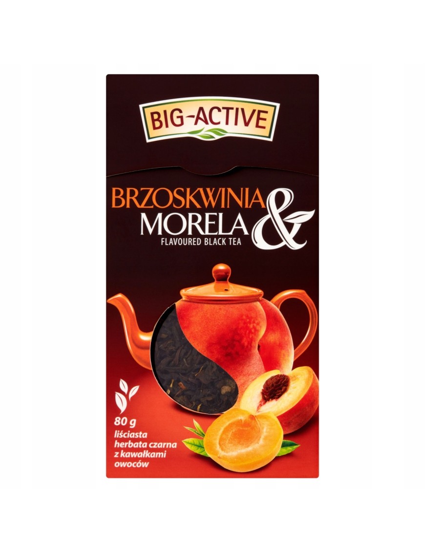 Big-Active Brzoskwinia i Morela herbata czarna 80g
