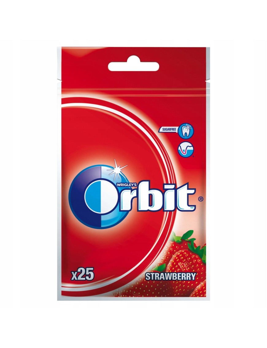 Orbit Strawberry Guma do żucia bez cukru 35g