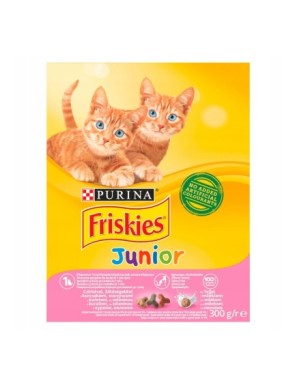 Friskies Junior z kurczakiem warzywami i mlekiem