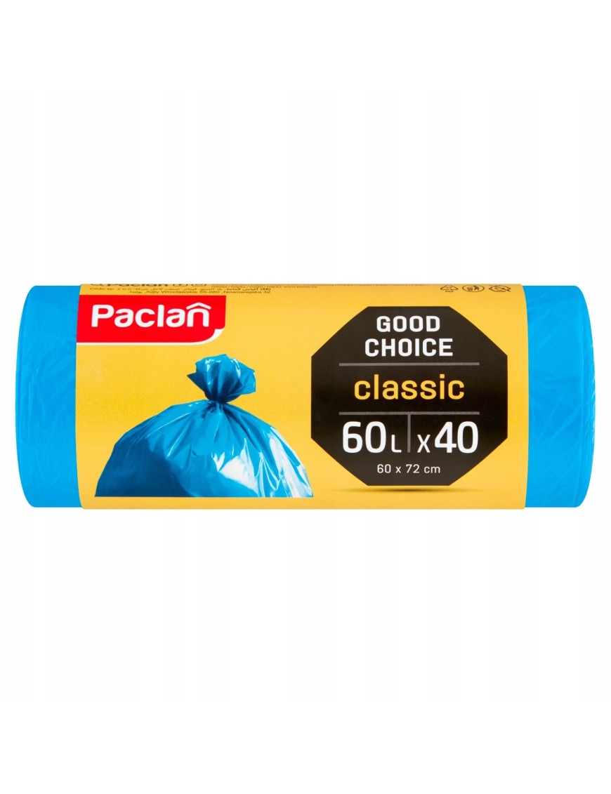 Paclan Universal Classic Worki na śmieci 60l 40szt