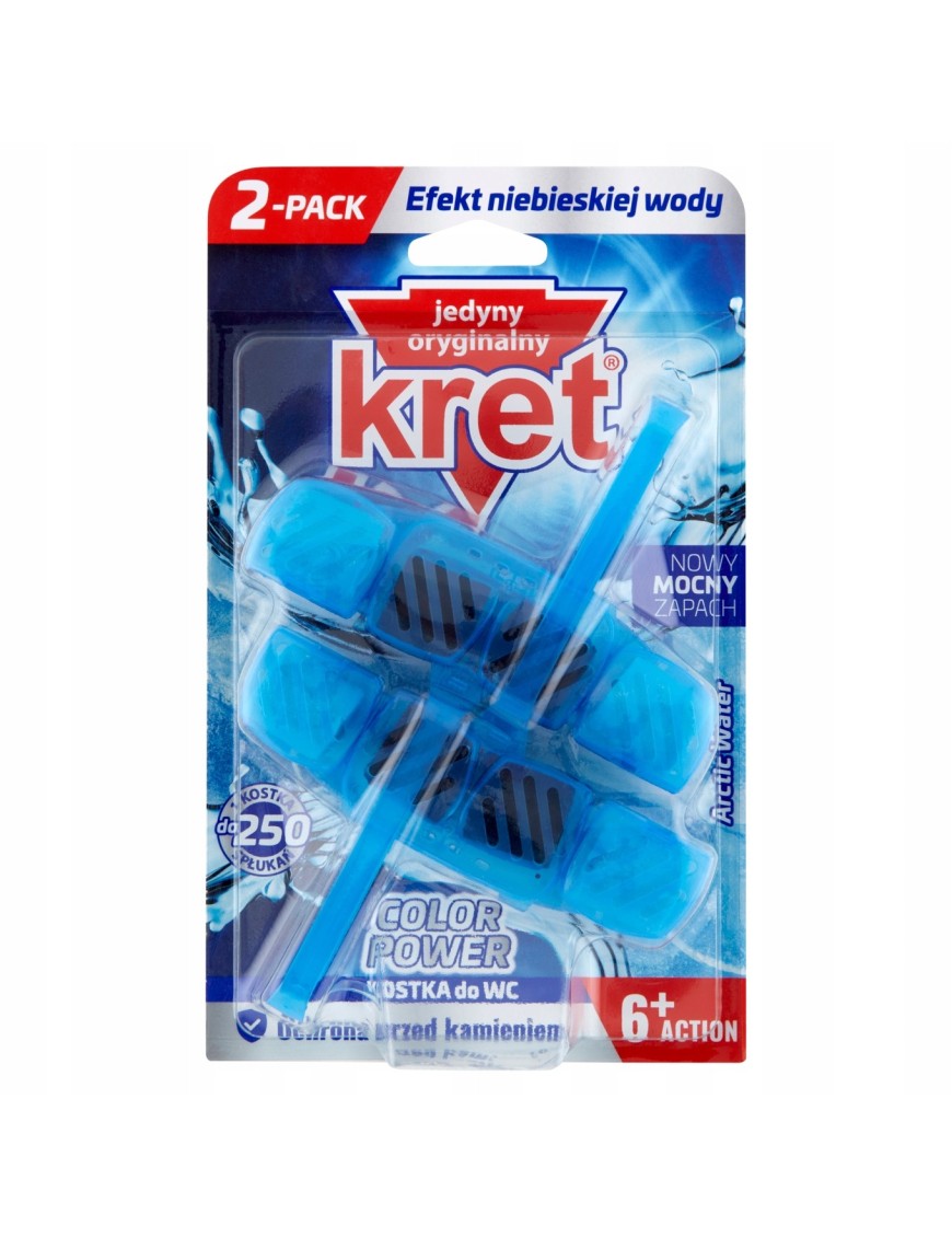Kret Color Power Arctic Water Kostka do WC 2x 40g