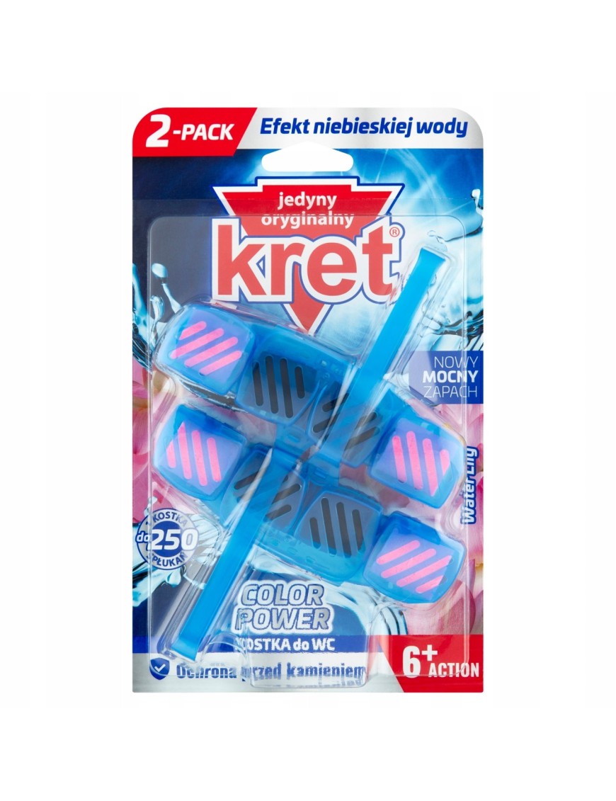 Kret Color Power Water Lily Kostka do WC 2x 40 g