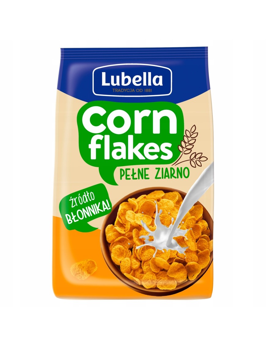 Lubella Corn Flakes Płatki kukurydziane 500 g