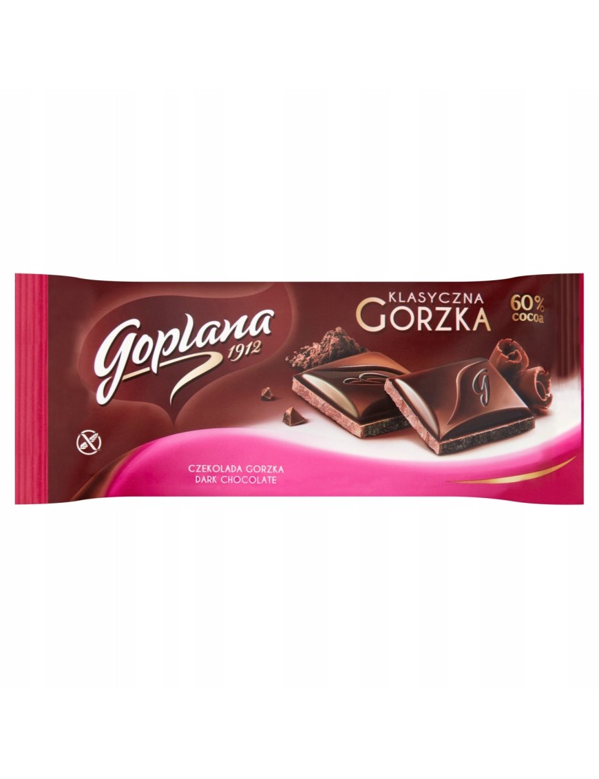 Goplana 60% Cocoa Klasyczna gorzka Czekolada 90 g