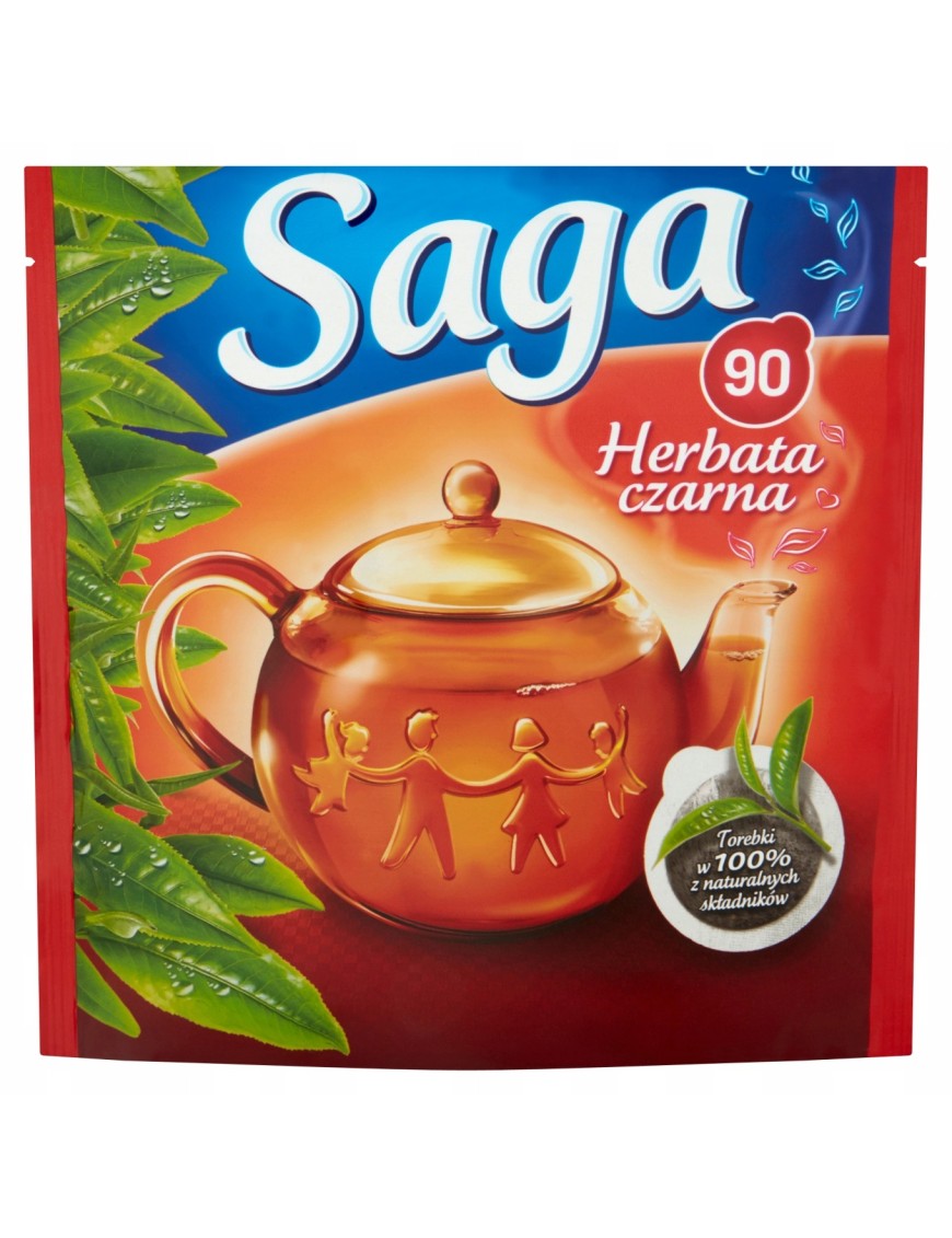 Saga Herbata czarna 126 g (90 torebek)