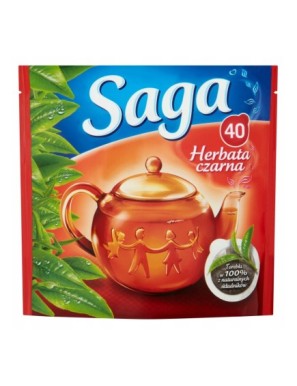 Saga Herbata czarna 56 g (40 torebek)