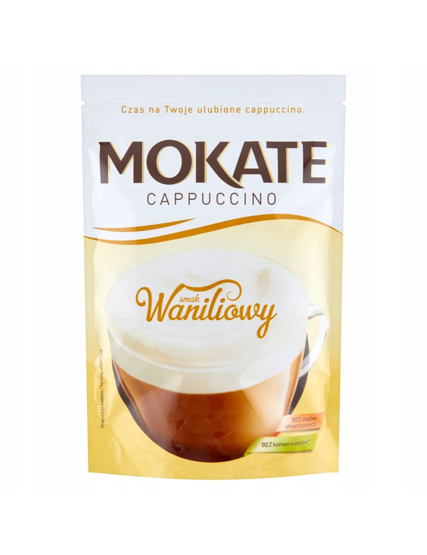 Mokate Cappuccino smak waniliowy 110g