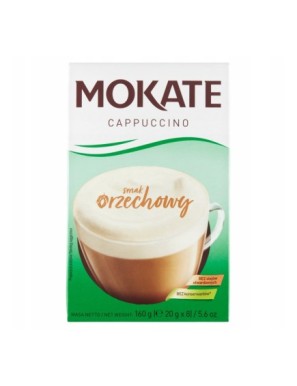 Mokate Cappuccino smak orzechowy 160g
