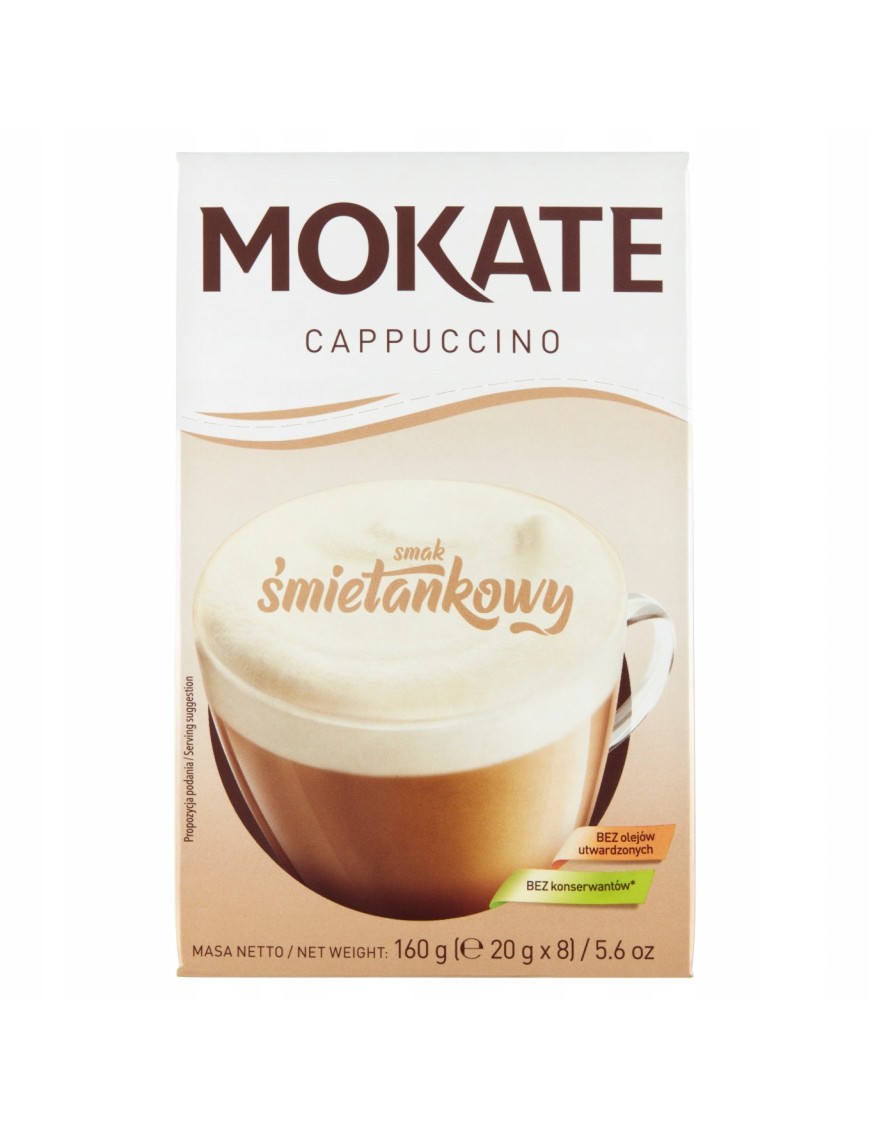 Mokate Cappuccino smak śmietankowy 160g