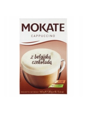 Mokate Cappuccino z belgijską czekoladą 160g