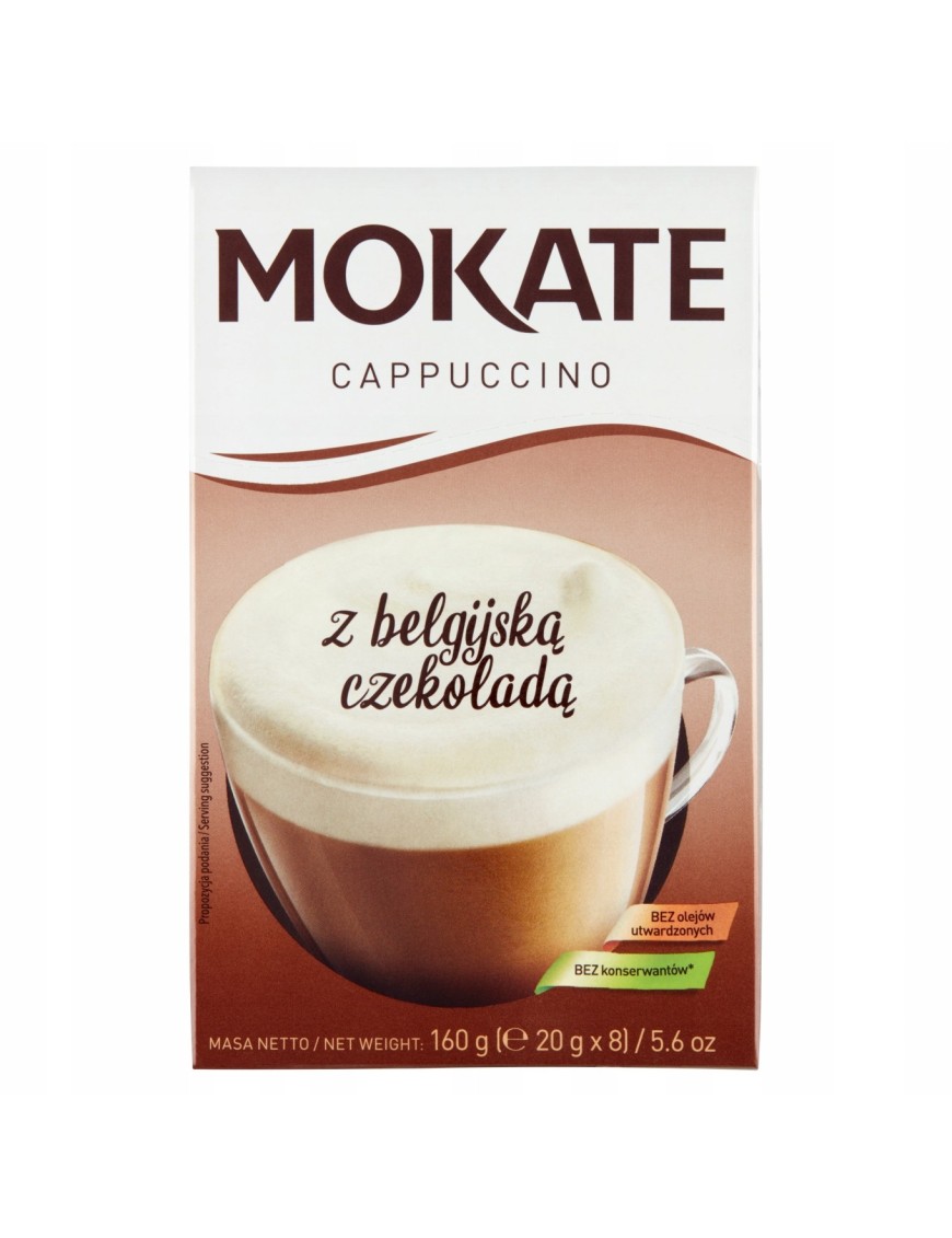 Mokate Cappuccino z belgijską czekoladą 160g