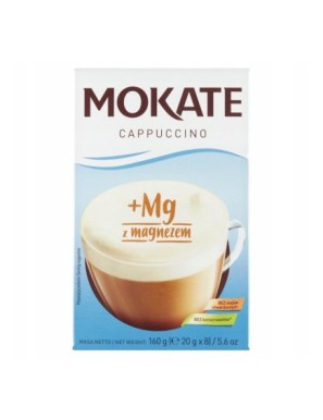 Mokate Cappuccino z magnezem 160 g (8 x 20 g)